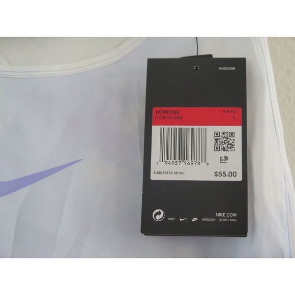 Nike CZ9616 569 Women's Sz L Light Thistle Purple Icon Clash City Sleek Tank Top - Picture 5 of 6
